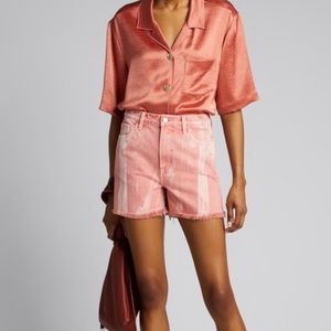 J Brand Jules high rise tie dye shorts